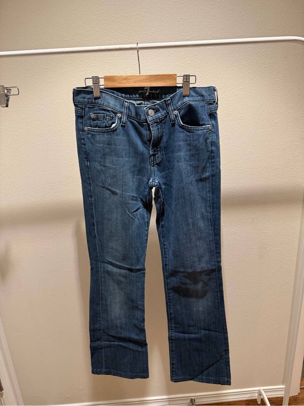 Seven for all Mankind: Classic Women's Blue Straight Leg Jeans, Size 27